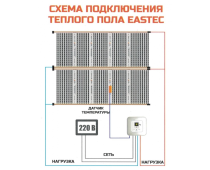 Пленочный теплый пол EASTEC Energy Save PTC (ширина 100 см)