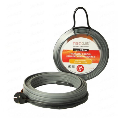Греющий кабель для труб Heatus AGW-24 216 Вт 9 м