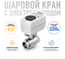 Кран с электроприводом Neptun Standard 230В 1/2