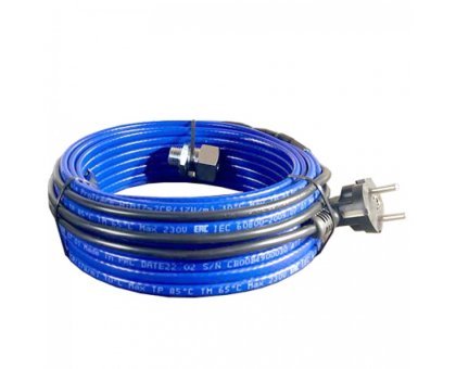 Греющий кабель для установки в трубу с сальниковым узлом - 7м