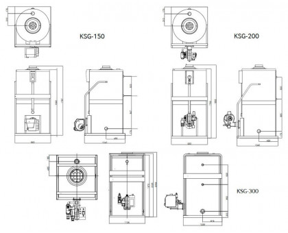 Напольный газовый котел Kiturami KSG-300 (349 кВт)