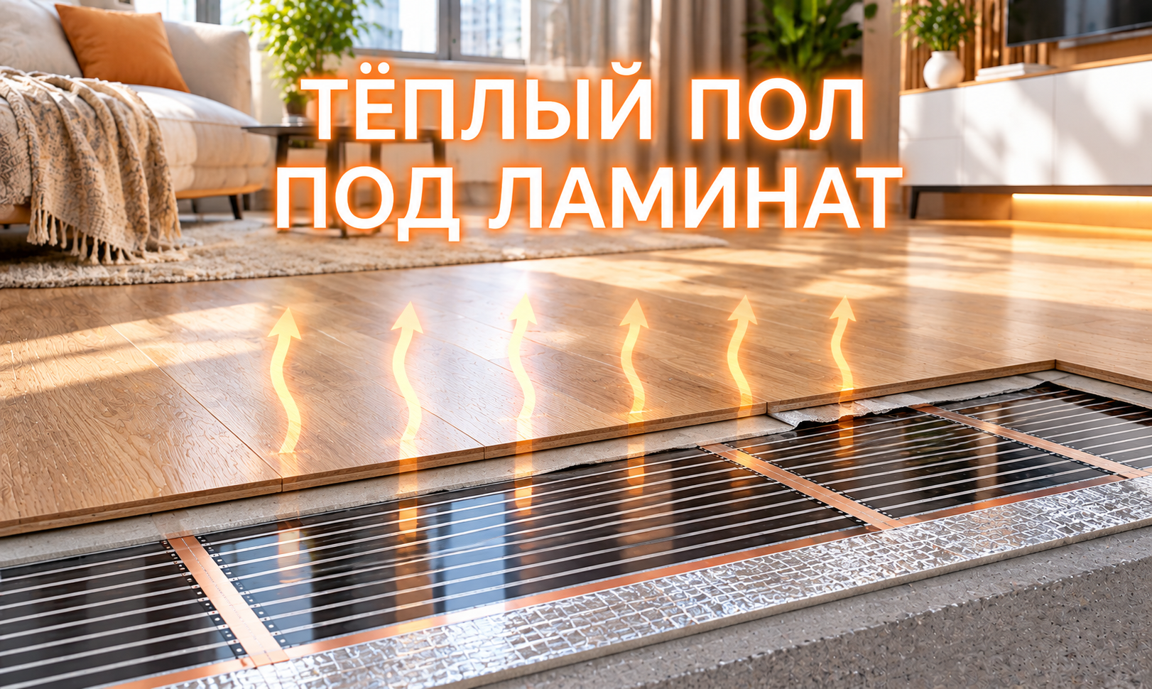Теплый пол под ламинат